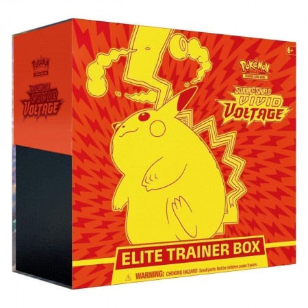 Pokémon Sword Shield: Vivid Voltage Elite Trainer Box (ETB) rinkinys 8 pak. (anglų k.)